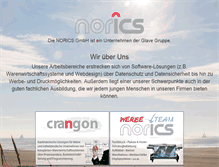 Tablet Screenshot of norics.de